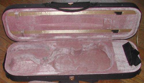 Etui pour violon neuf 4/4, bandouillère emplacements pour 2 archets