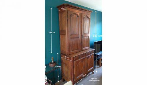 Vends BUFFET ancien chêne massif (éléments séparables)
