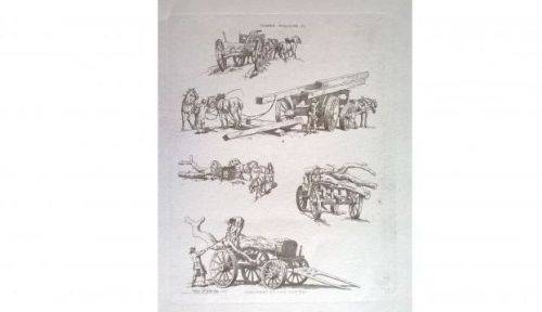 Gravure "Timber Waggon" - Debardage