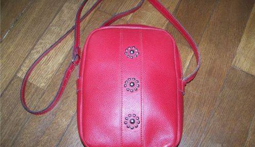 Sac Laffargue modèle trois couronnes rouge