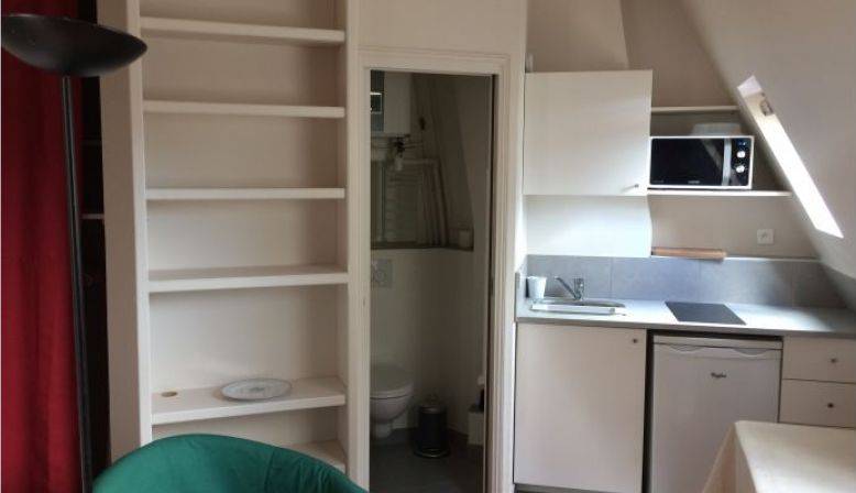 Loue studio meublé 15m² Paris La Muette (16ème) de janvier à juillet 2026