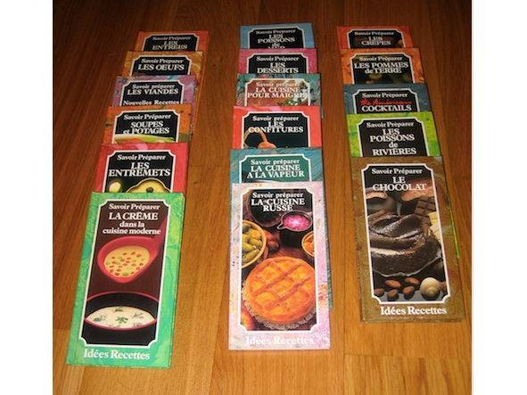 Lot de 12 livres de cuisine collection Savoir Préparer