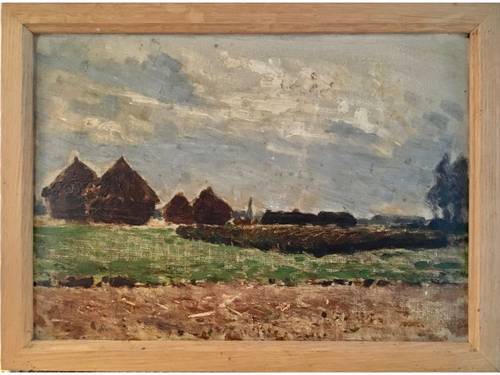 Vends tableau Meules de foin (1)