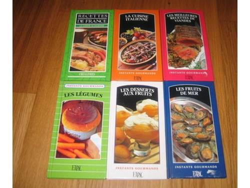 Lot de 6 livres de cuisine