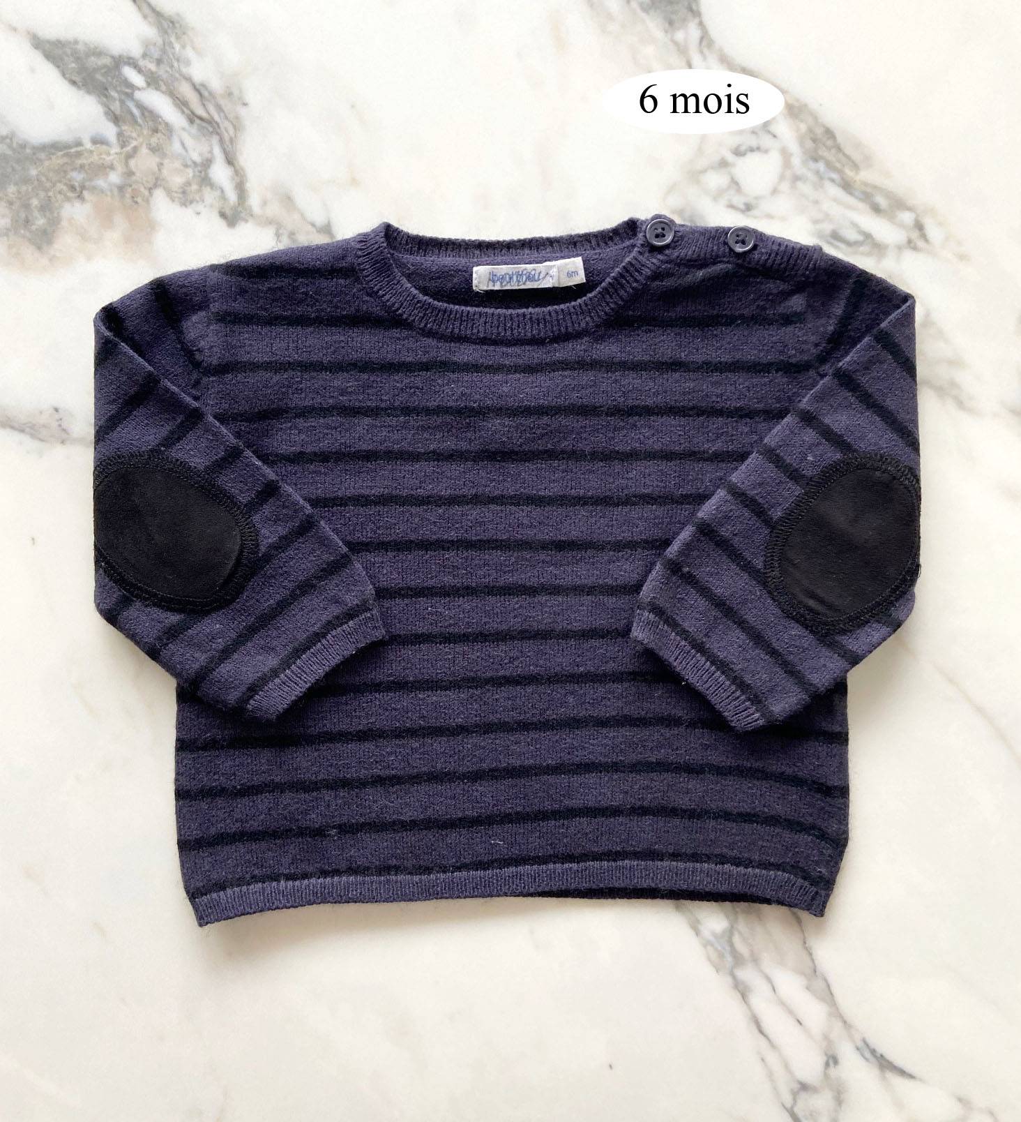 Vends pull fin Bout’chou - Taille 6 mois