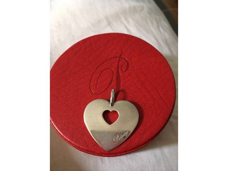 Vends pendentif cœur Poiray argent