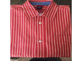Vends chemise lignée rouge et blanc - Taille 12 ans