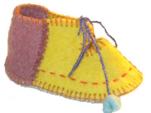 Chaussons Bébé en Feutre Naturel du Kyrgystan NEUFS