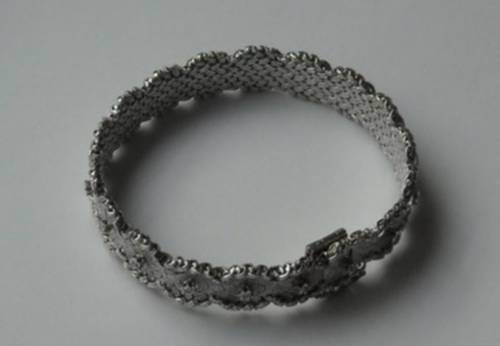 Bracelet en or blanc et diamants
