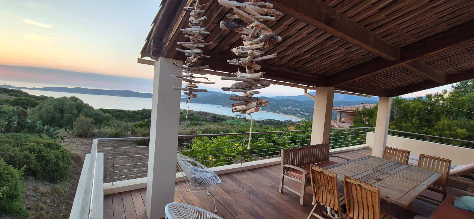 Loue maison en Corse, Cargèse, avec jardin - vue mer - 4 chambres, 12 couchages