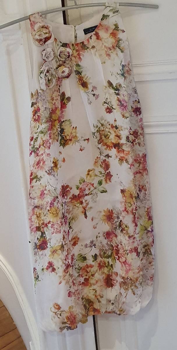 Vends ravissante Robe 100% soie Zara T.S