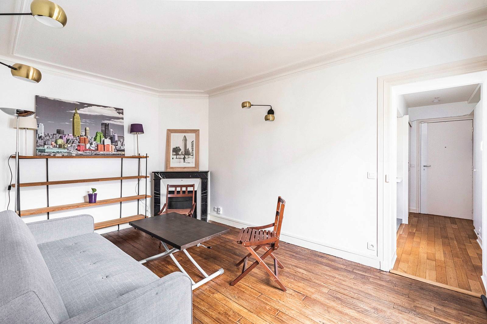 Loue superbe T2 meublé de 38m² - Paris 17ème (Porte de Clichy)