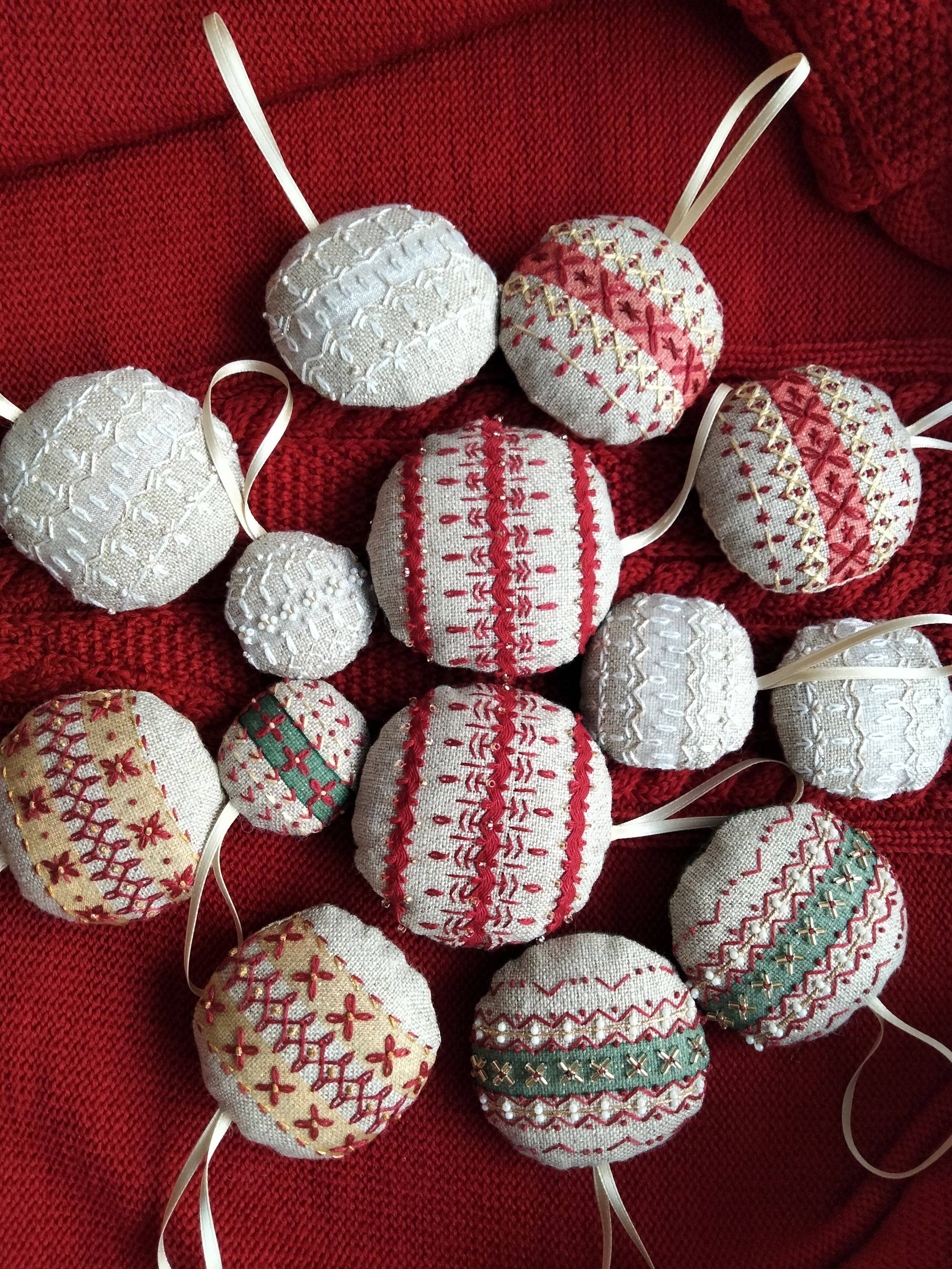 Décor de Noël brodé