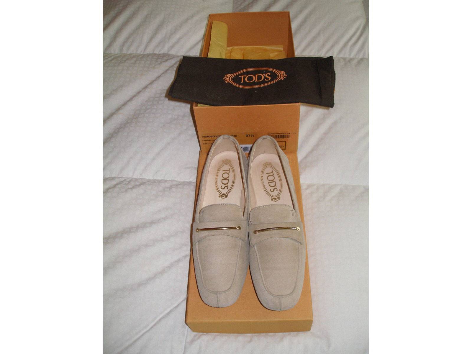 Mocassins beige daim TOD’S MADE IN ITALY taille 37,5