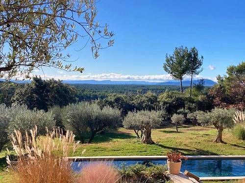 Loue maison de vacances en Provence, belle vue - 10 couchages - Aups (83)