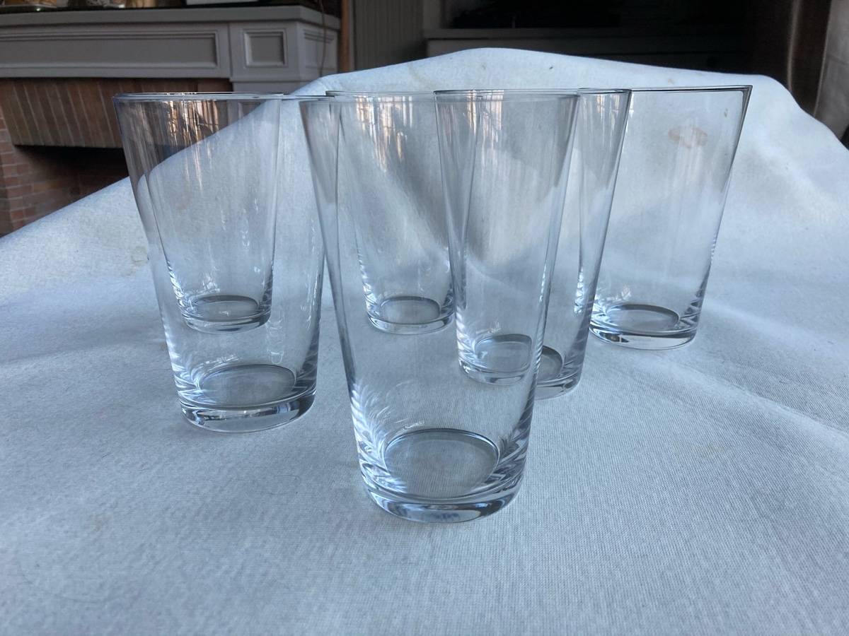 Ensemble de 6 verres à orangeade en cristal de BACCARAT