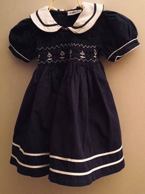 Robe bleue marine - 12 mois