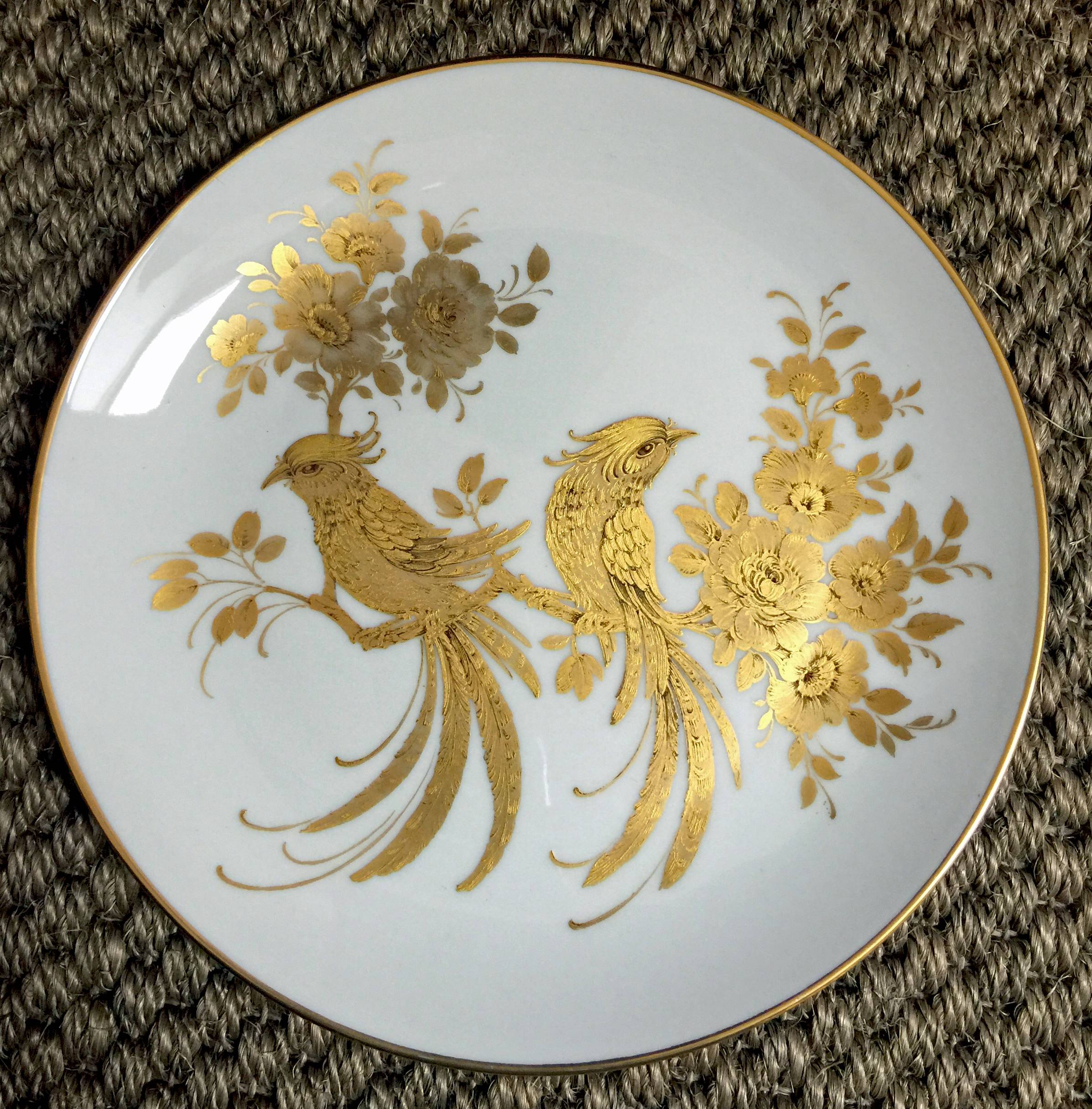 Assiette à dessert + tasse et soucoupe en porcelaine de chez Kaiser modèle Melody