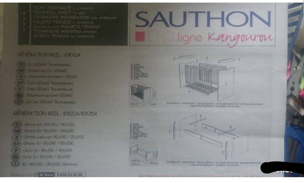 Lit Evolutif Sauthon Ligne Kangourou Sur Gens De Confiance