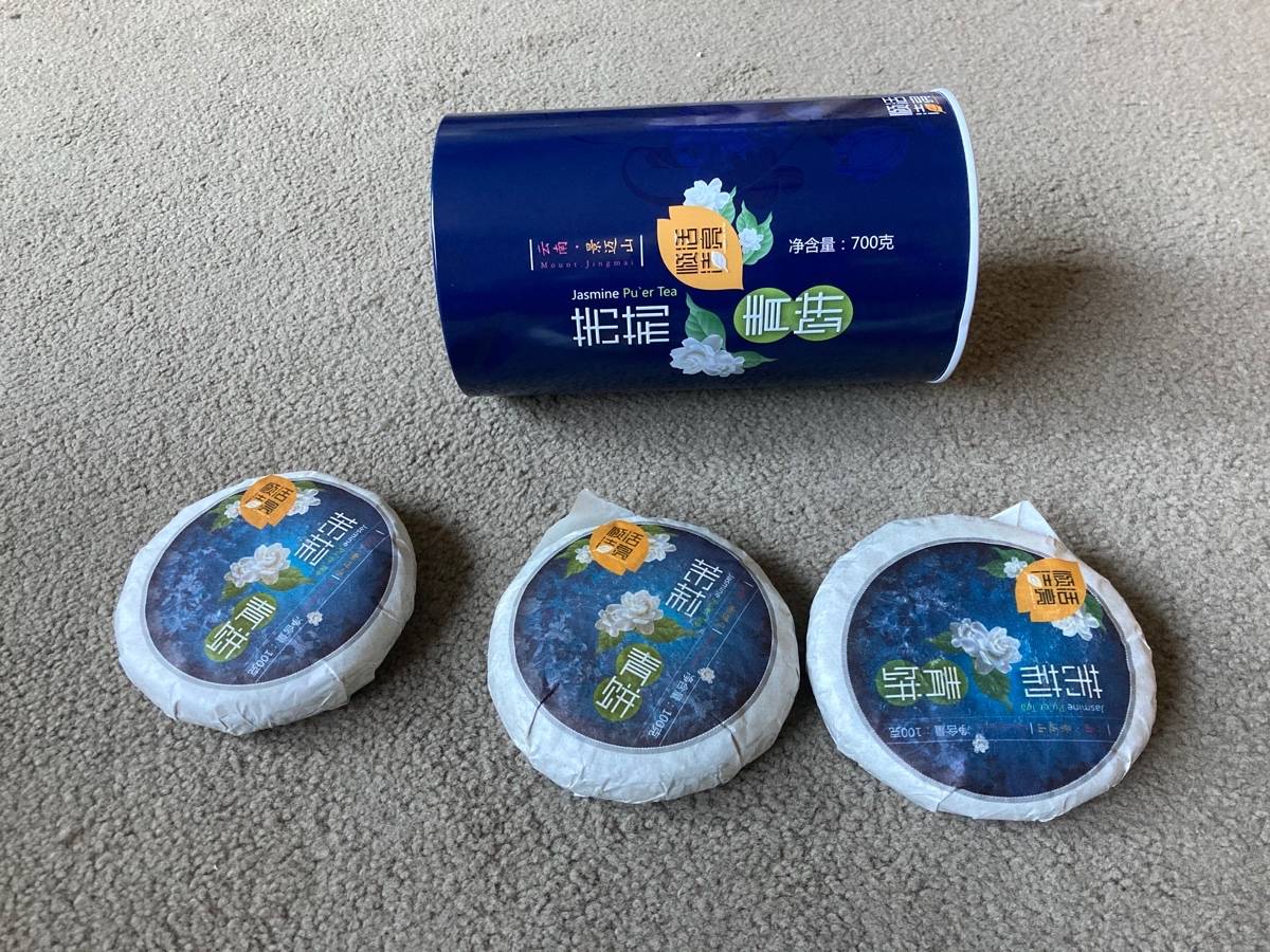 3 galettes de Pu’er Tea rapportées de Chine