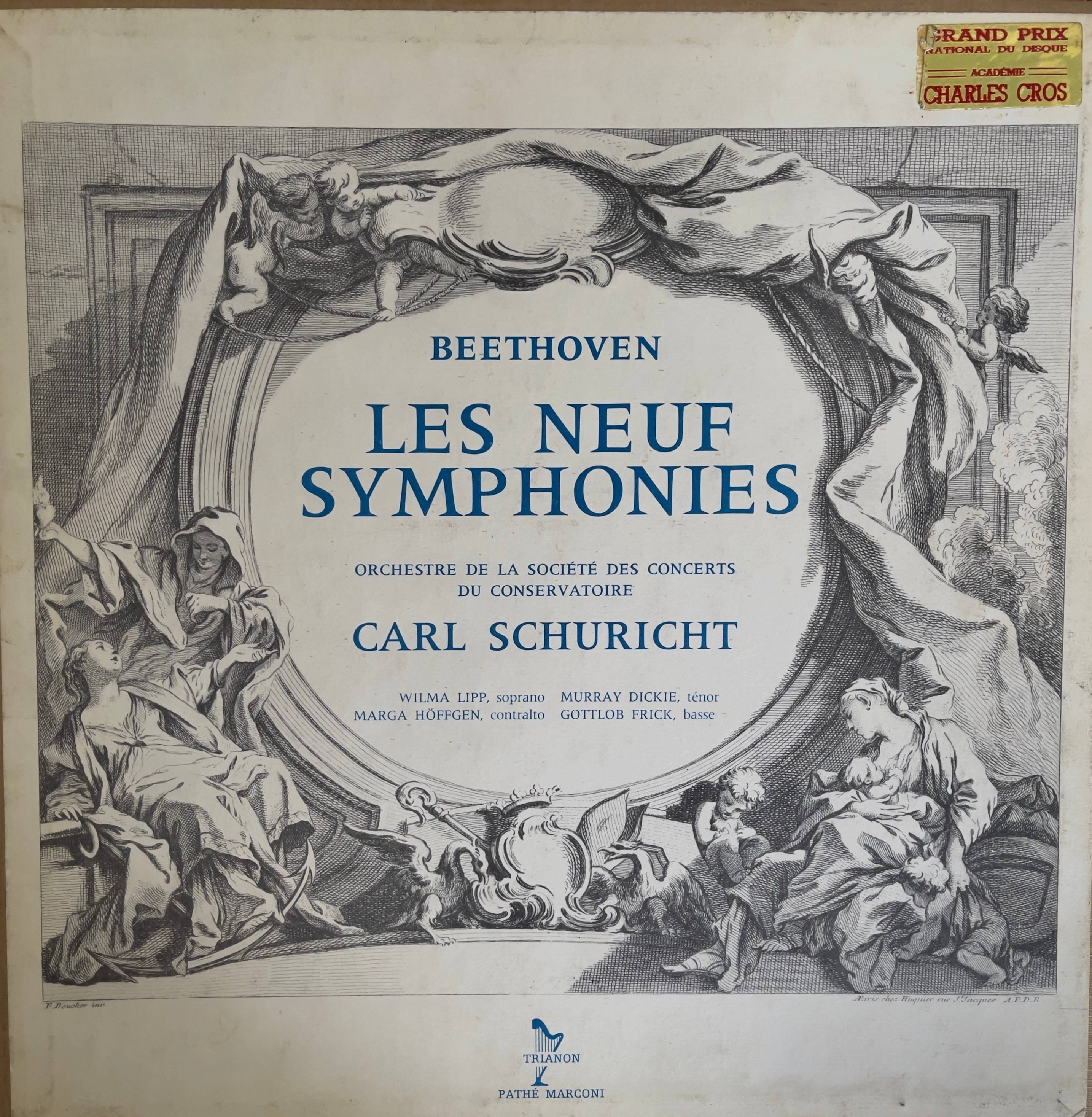 Vends coffret disques vinyle 9 symphonies de Beethoven