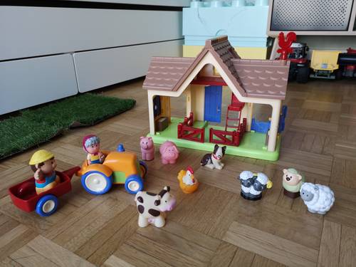 Lot ferme tracteur personnages animaux