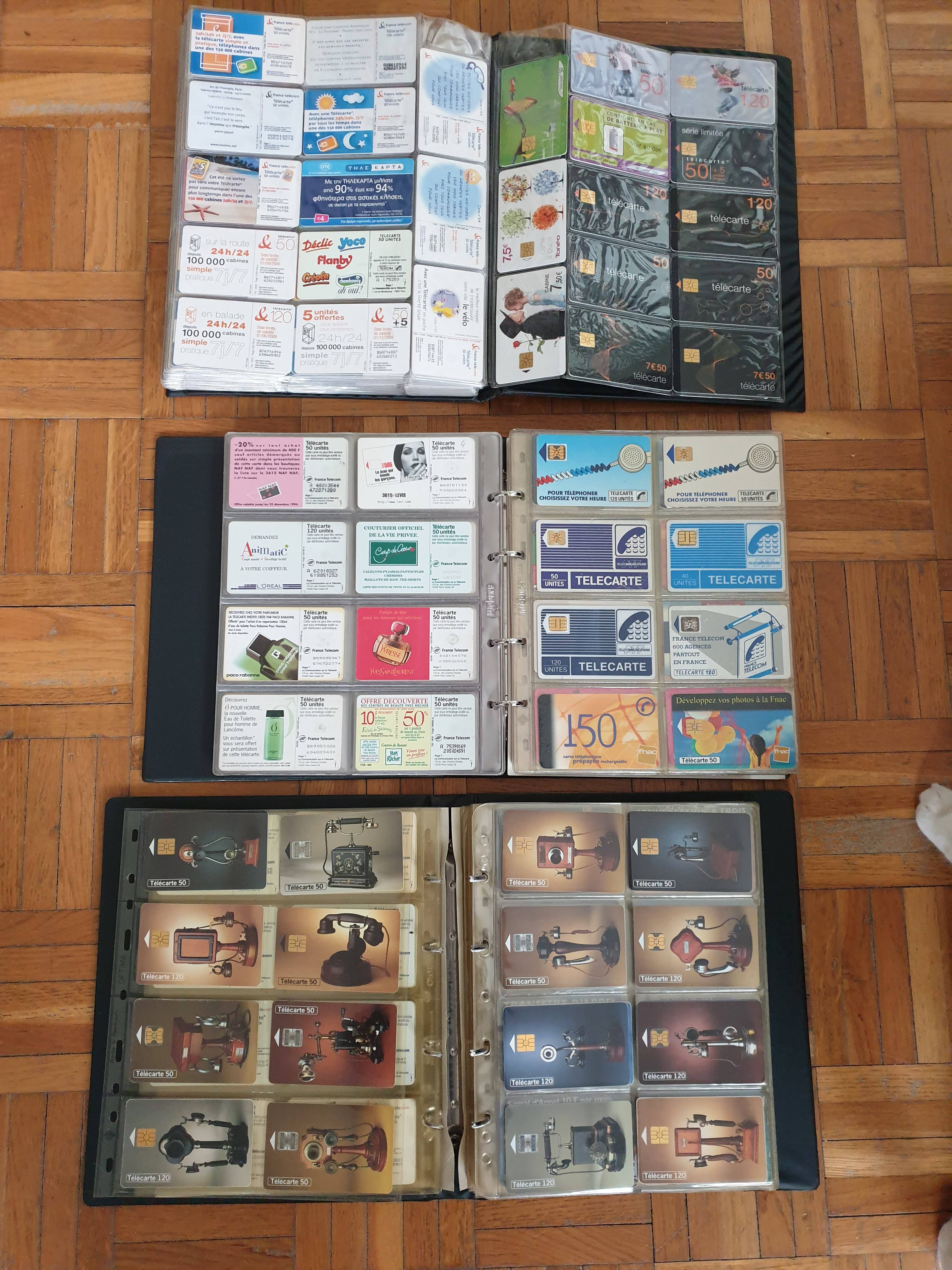 Lot de cartes téléphoniques toutes époques