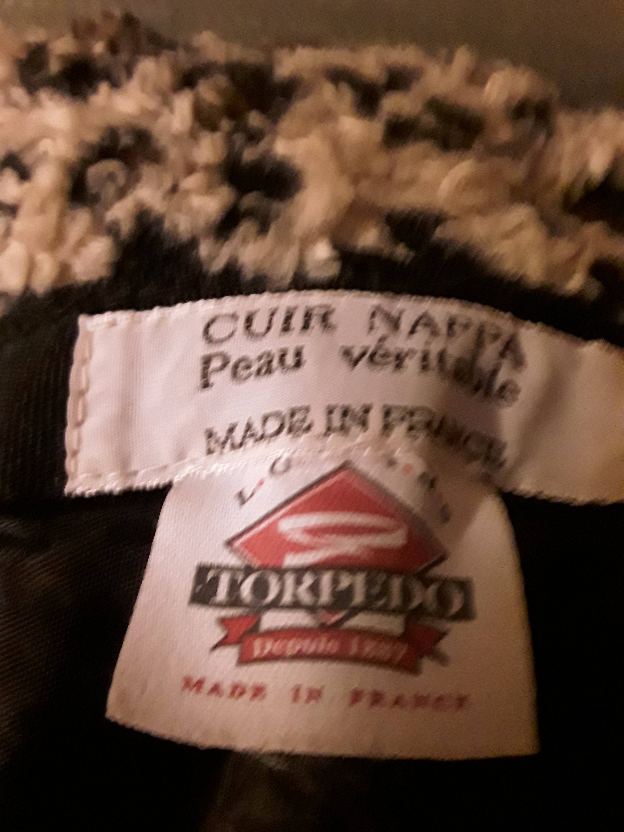 Chapeau en cuir de marque Torpedo