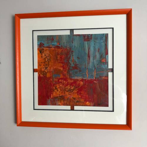 Tableau art abstrait "Vulcano"