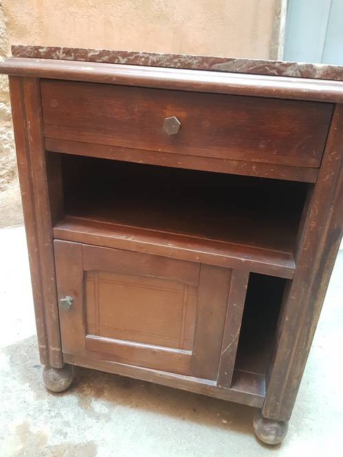 Table de chevet avec son marbre