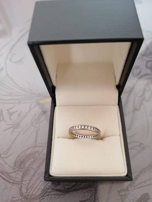 Alliance or blanc et diamant