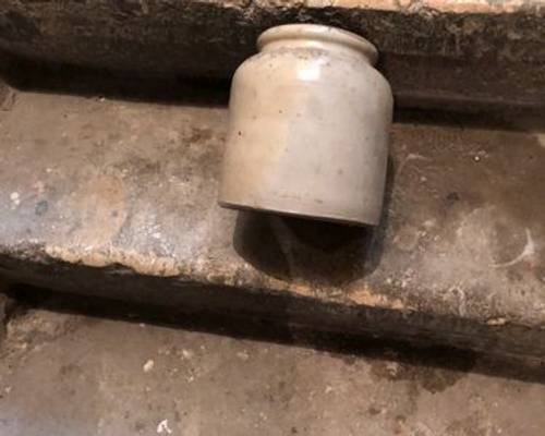 Pot en céramique crème