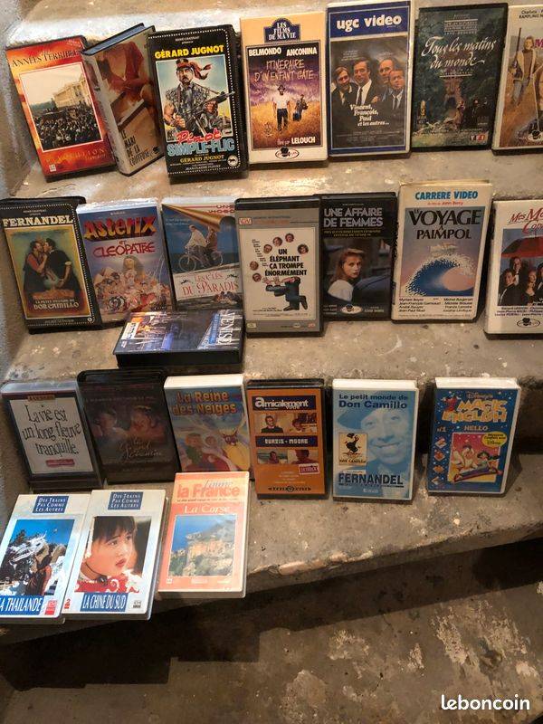 Cassettes VHS collector de vieux films