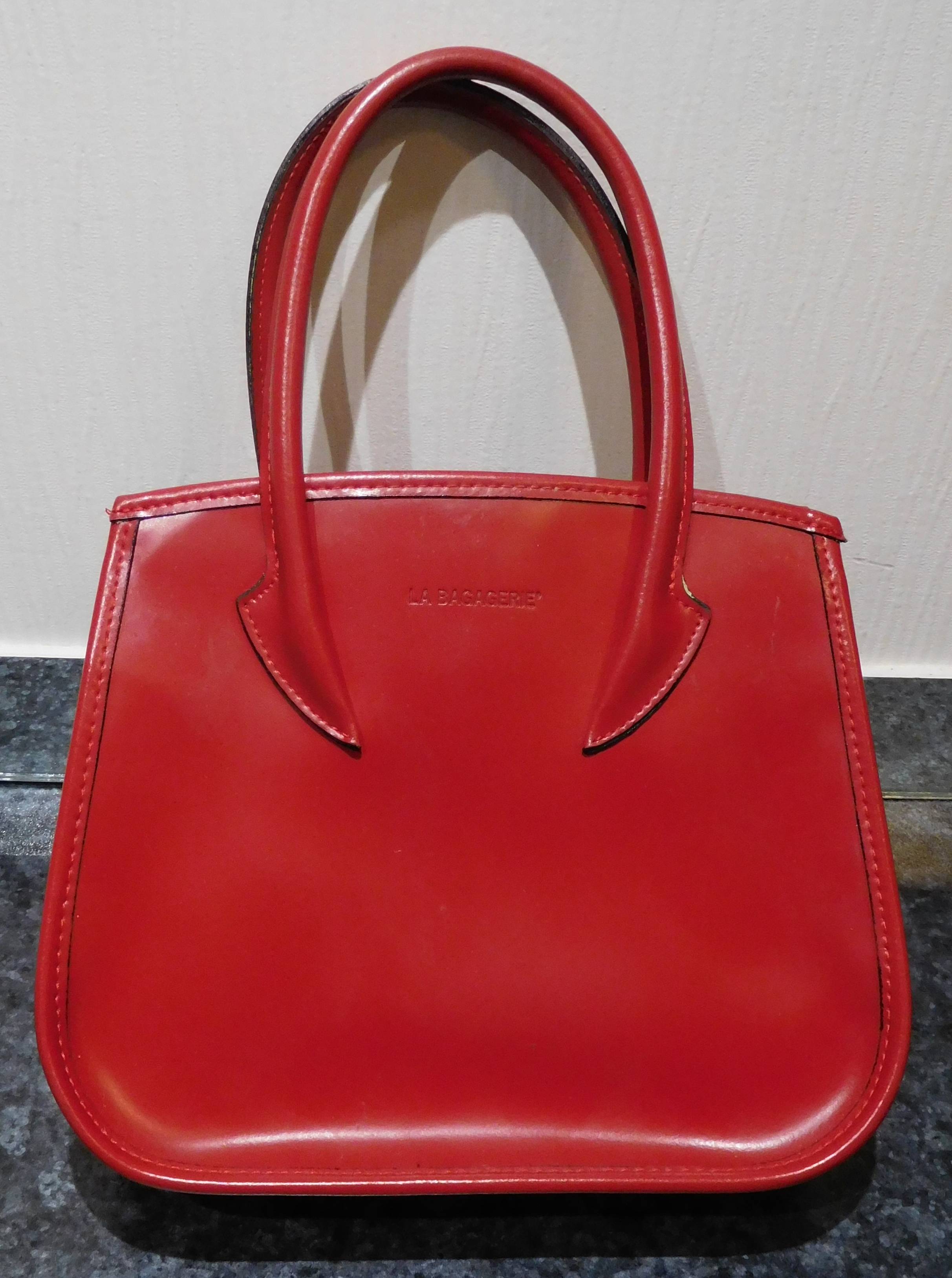 Petit sac besace rouge femme