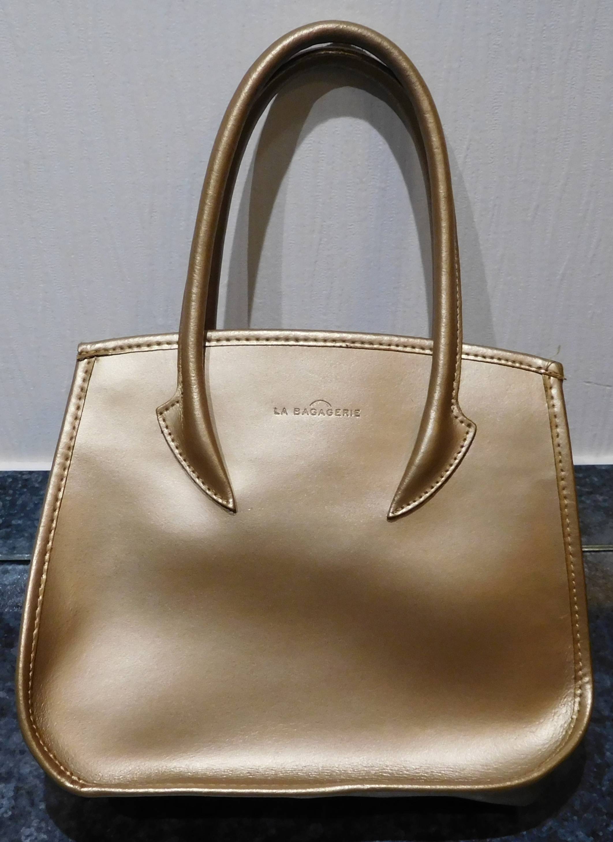 Petit sac besace ocre doré femme