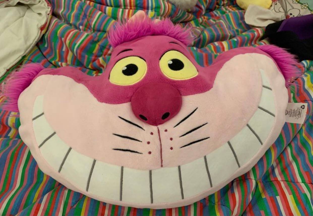 Coussin Chat Alice au pays des merveilles Walt Disney