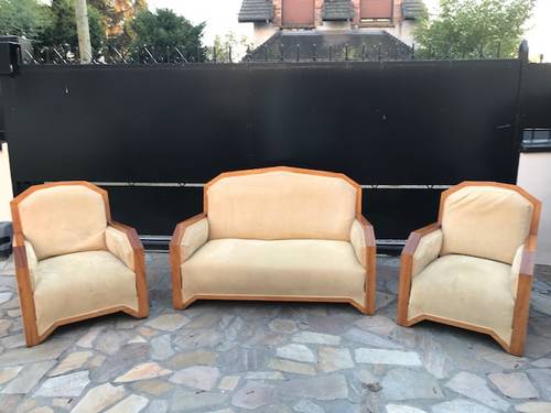 Vends canapé + 2 fauteuils Art Deco