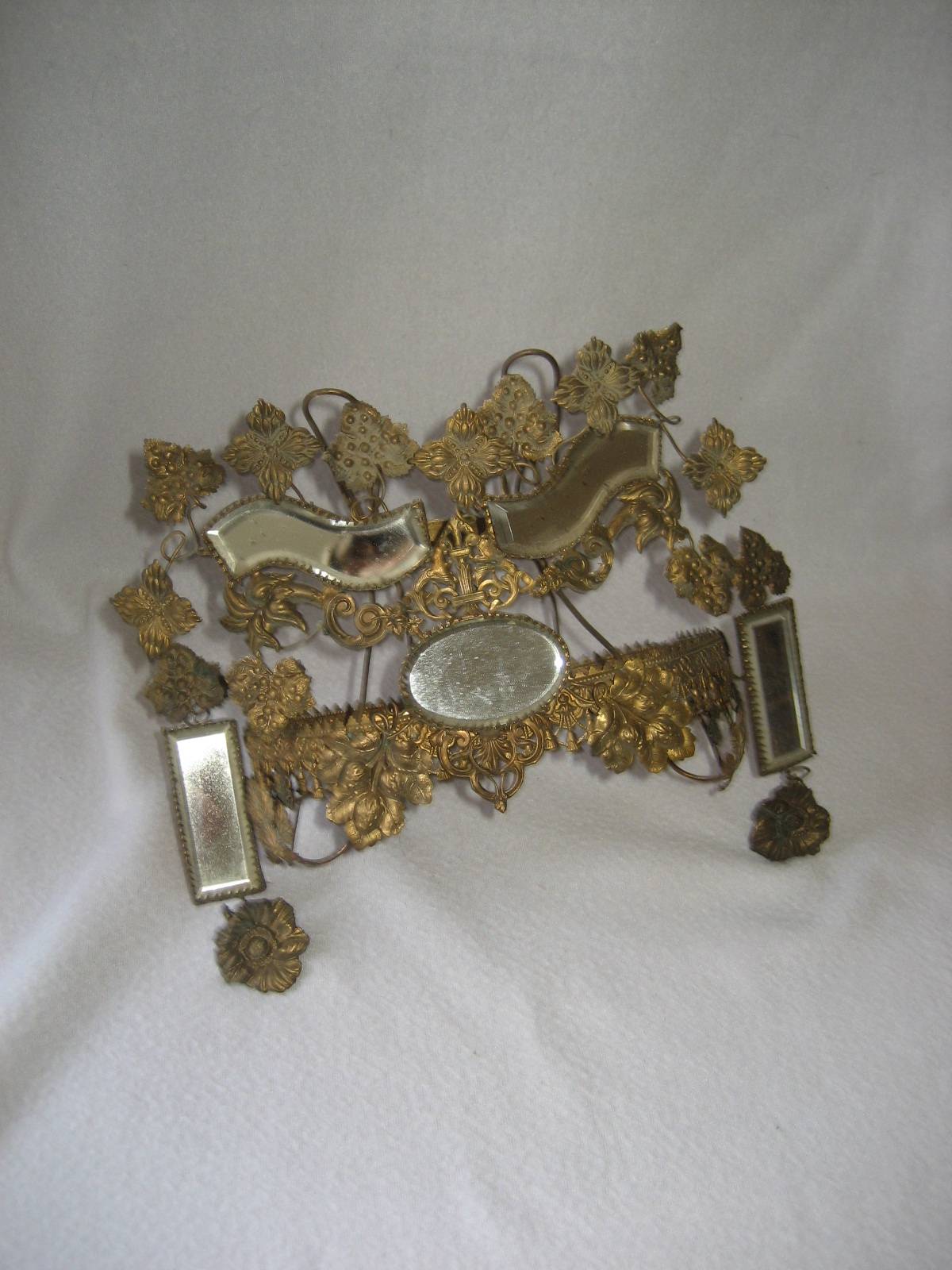 Objet métal avec 5 facettes miroirs (intérieur globe de mariage)
