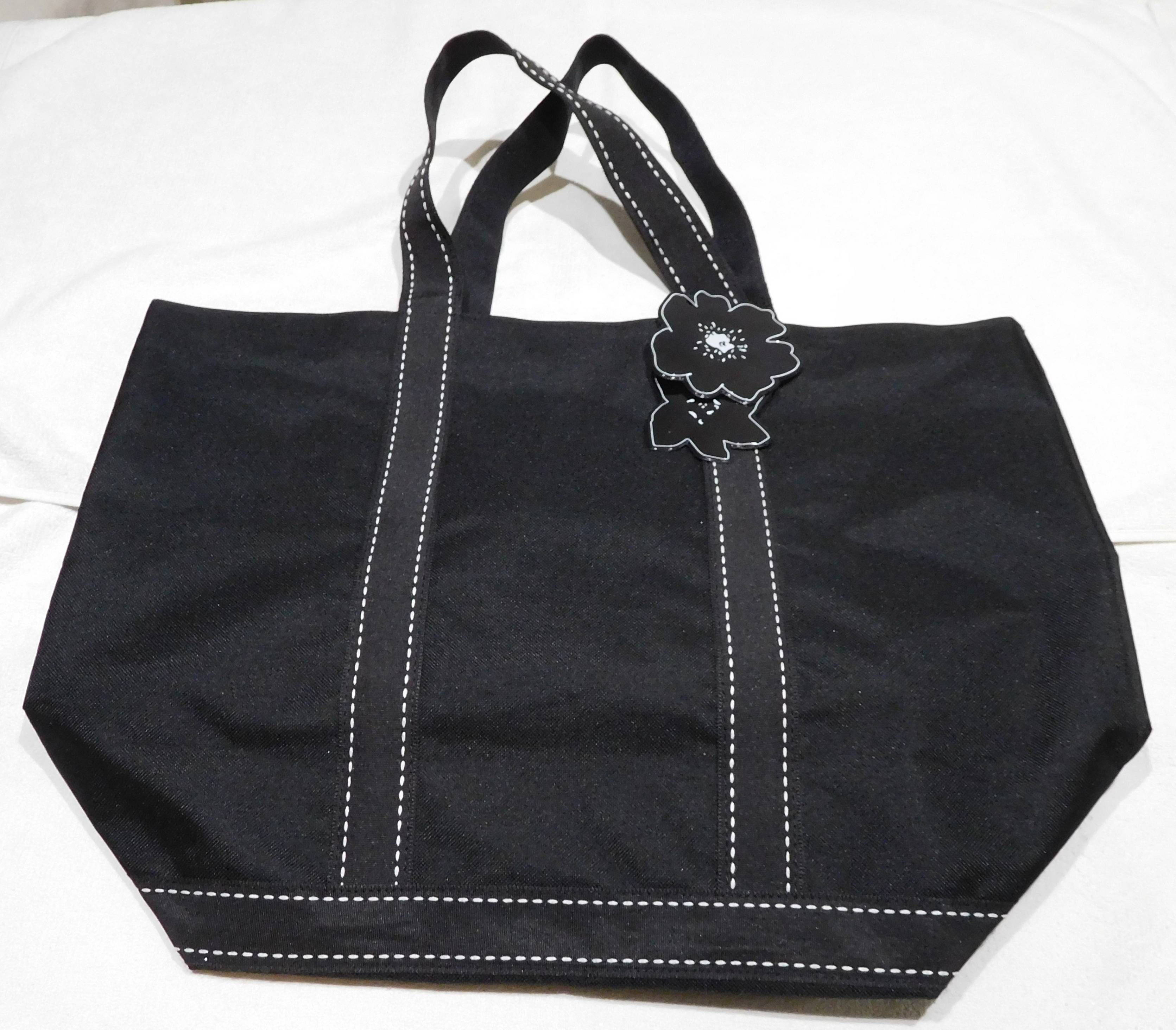 Sac de courses noir et blanc