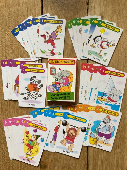 Vends Jeu société Jeu des 7 familles Animaux sauvages