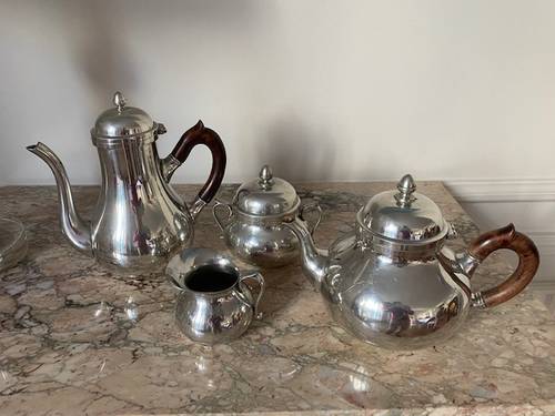 Service à thé et café 4 pièces - Les Etains du Manoir