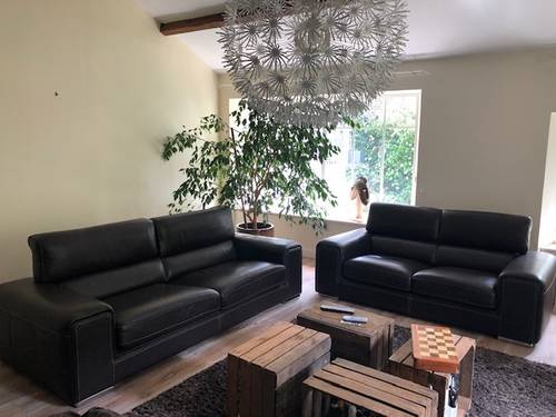 Vends canapés en cuir
