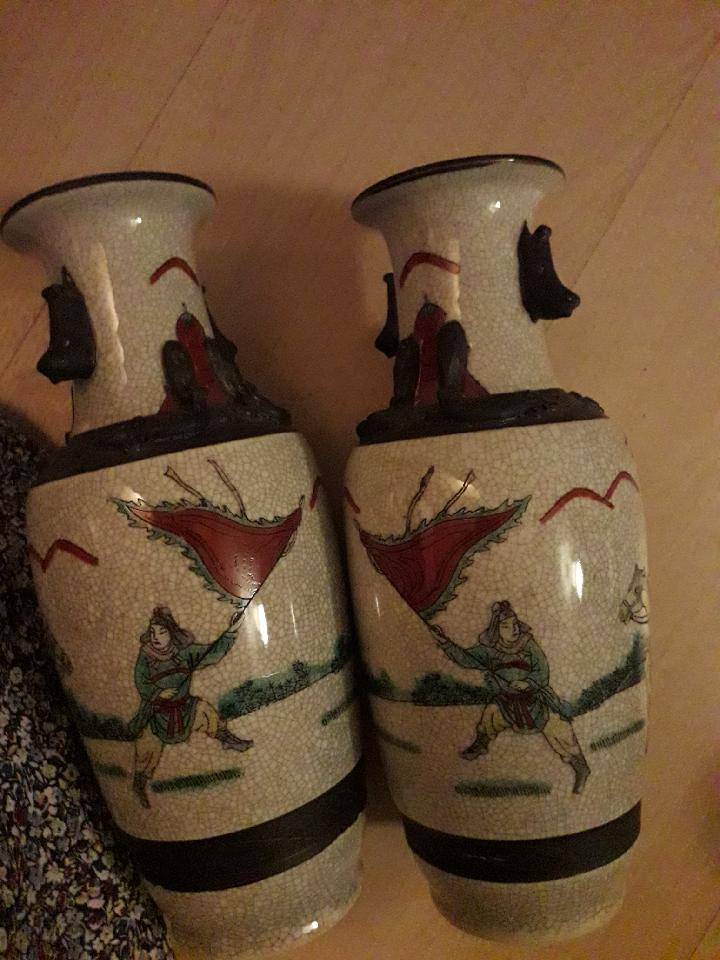 Vends paire de vases chinois Nankin