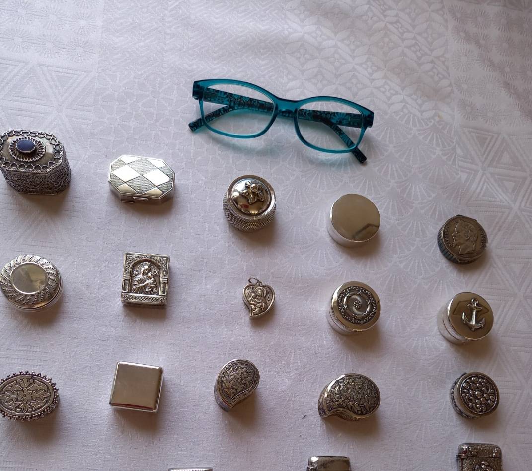 Vends boites en argent