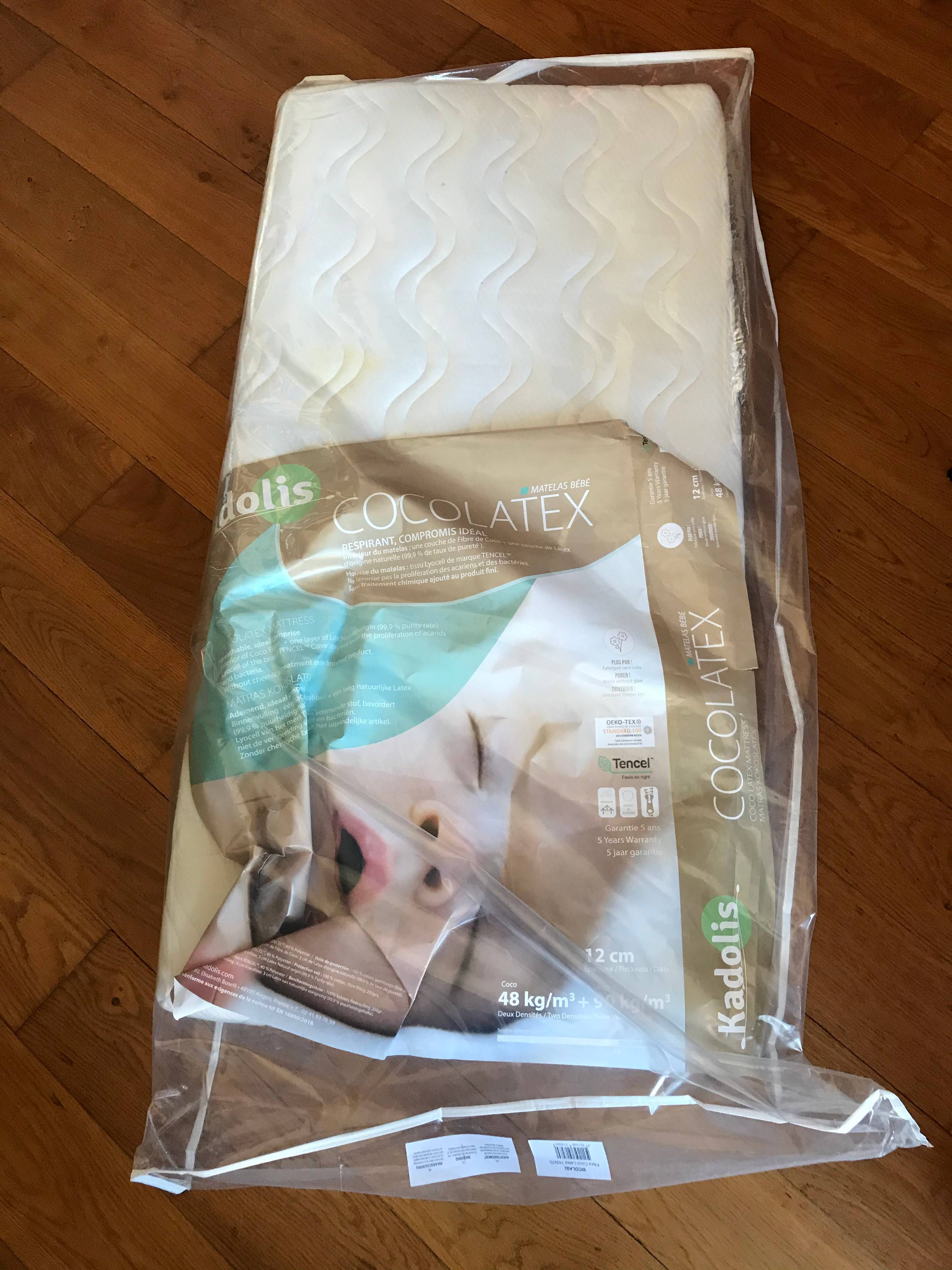 Matelas Bebe Kadolis Coco Latex 60x1 Sur Gens De Confiance