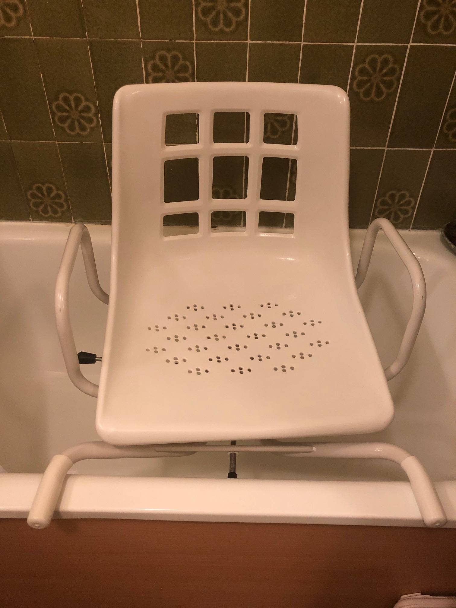 Siège pivotant de baignoire