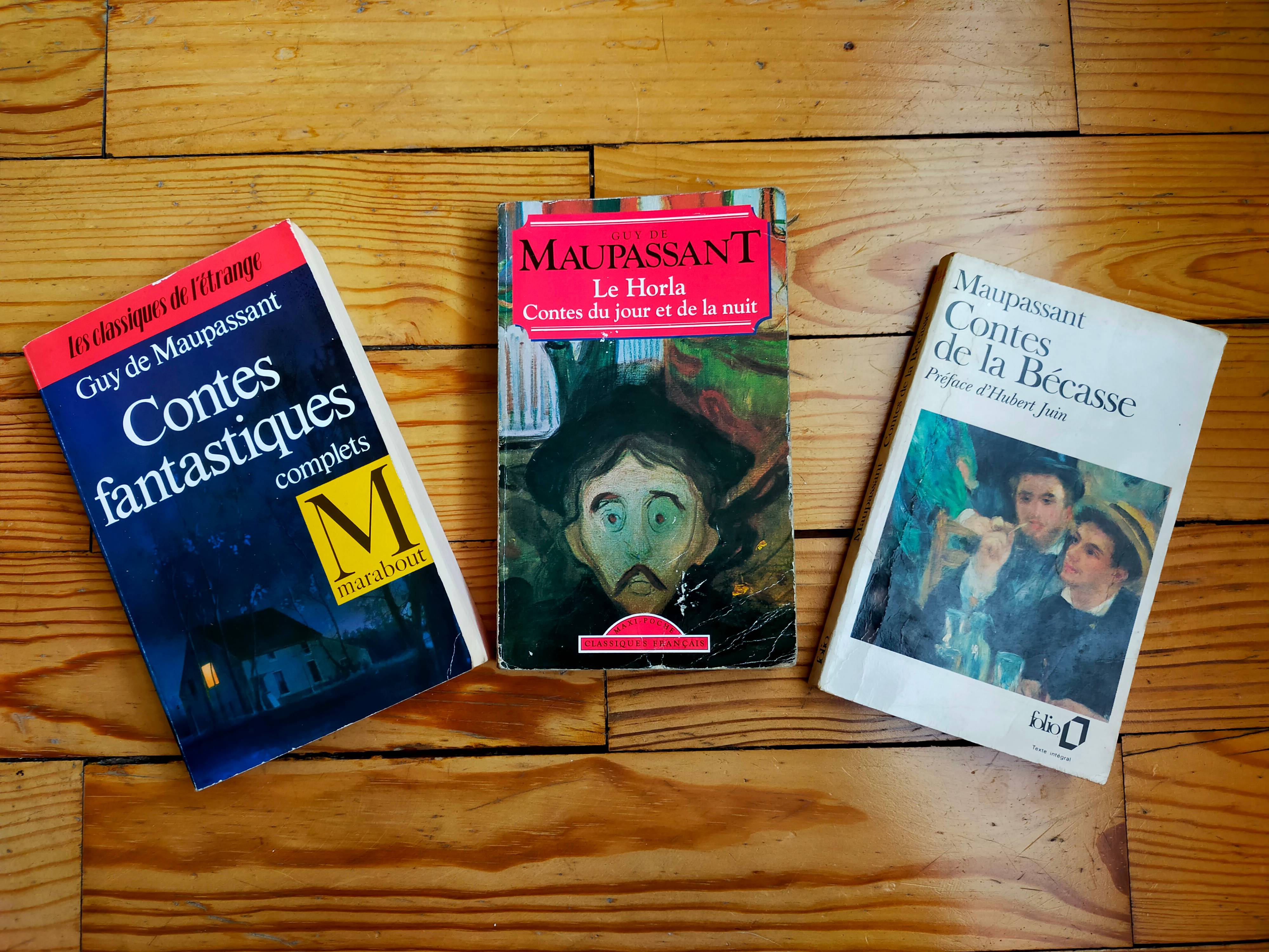 Lot de 3 livres de contes de G. De Maupassant