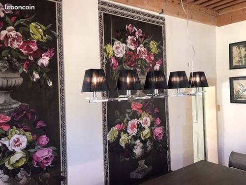 Vends Lustre suspension Faro Barcelona Legrenzi noir