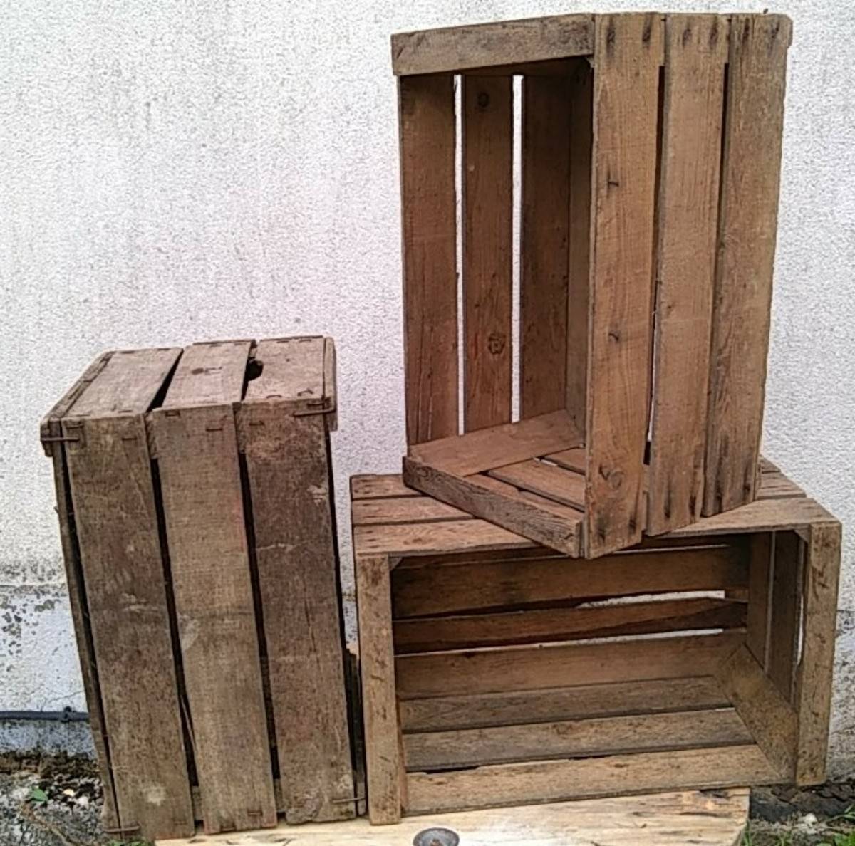 Caisse bois vintage ex récolte fruits en très bon état