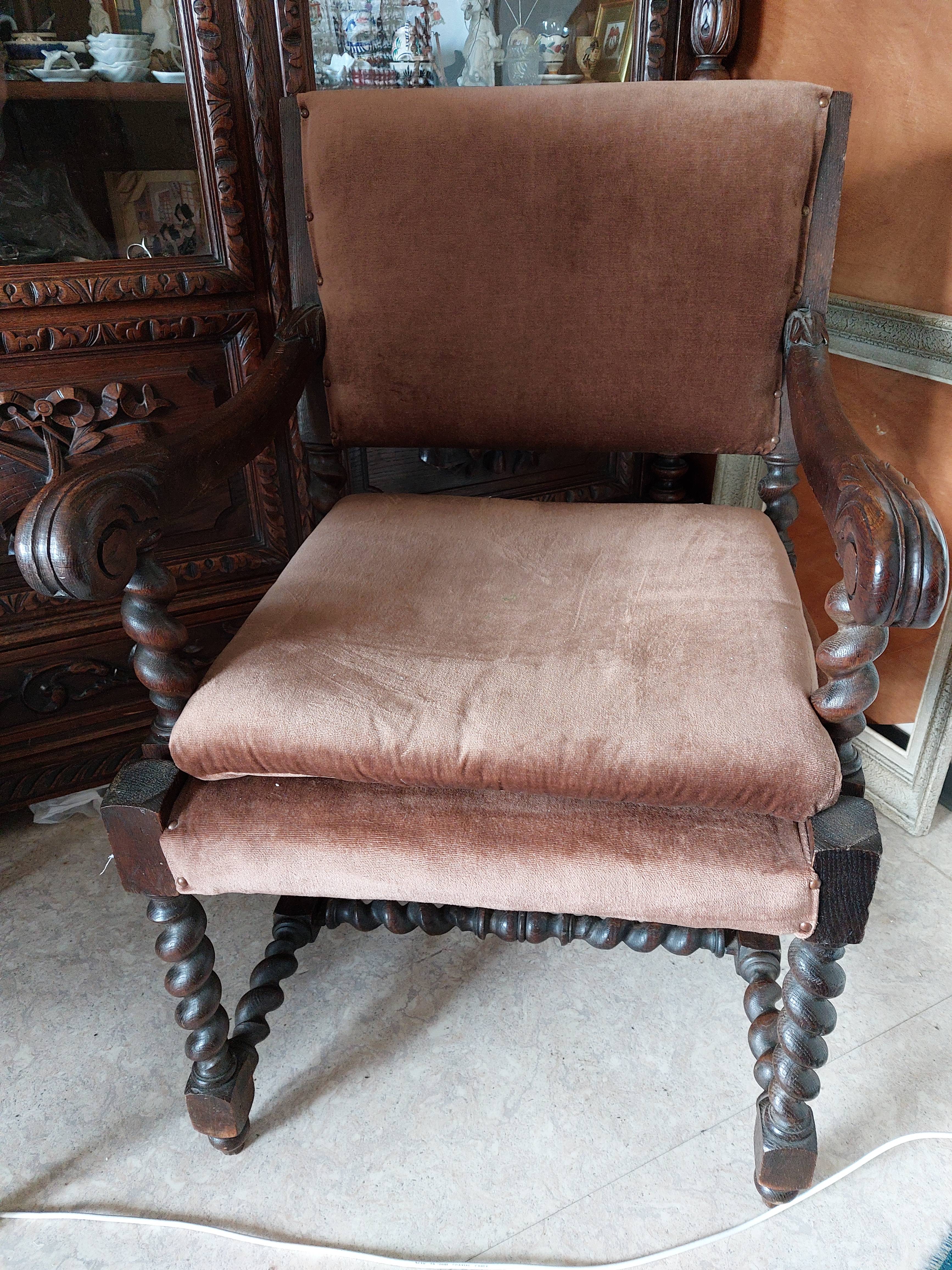 Fauteuil Louis XIII
